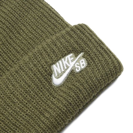 Шапка Nike SB Fisherman Beanie 628684-223 (medium olive-white)