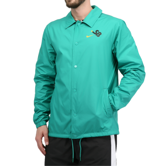 Ветровка Nike SB Seasonal Coaches Jacket BV8738-370 (neptune green-black)