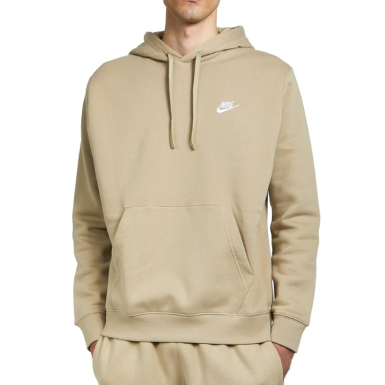 Худи Nike Club Fleece Pullover Hoodie BV2655-250 (limestone-white)