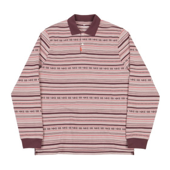 Рубашка-Поло Nike SB The Nike Polo SB DF Jacquard LS DC9873-601 (pink oxford)