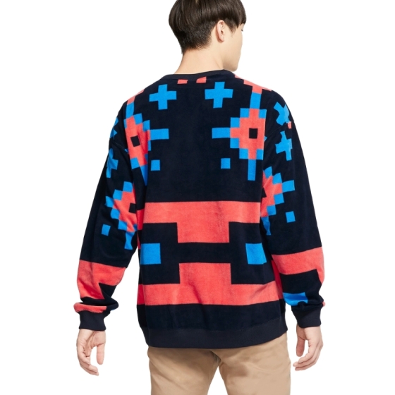 Свитшот Nike SB Icon Nomad Crew BV0877-475 (dark obsidian-bright crimson)