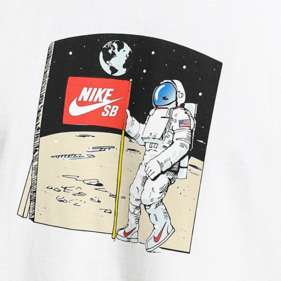 Футболка Nike SB Fake Landing FS Tee CI7609-100 (white-multi-color)