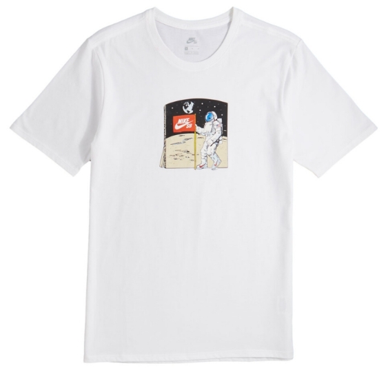 Футболка Nike SB Fake Landing FS Tee CI7609-100 (white-multi-color)