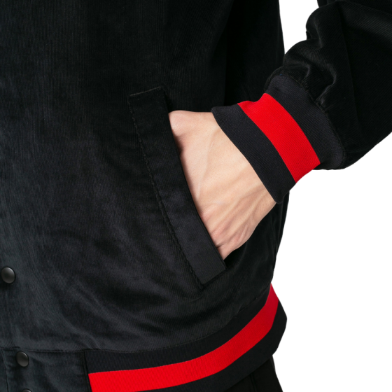 Куртка Nike SB Corduroy Bomber CK5444-010 (black-university red)