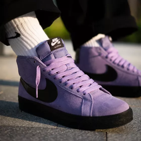 Кеды Nike SB Zoom Blazer Mid FD0731-500 (dusty-amethyst black)