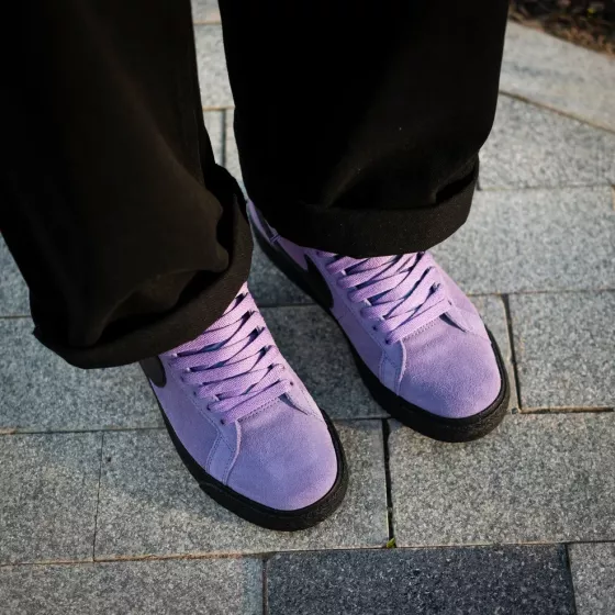Кеды Nike SB Zoom Blazer Mid FD0731-500 (dusty-amethyst black)