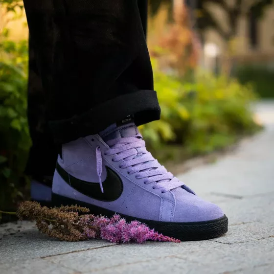 Кеды Nike SB Zoom Blazer Mid FD0731-500 (dusty-amethyst black)