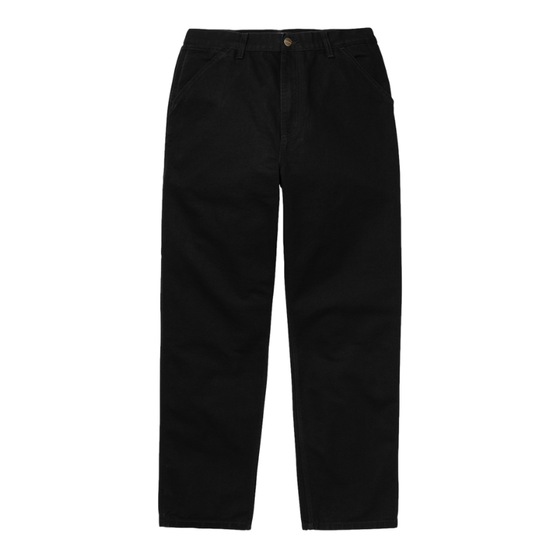 Брюки Carhartt WIP Single Knee Pant I028627 (black rinsed)