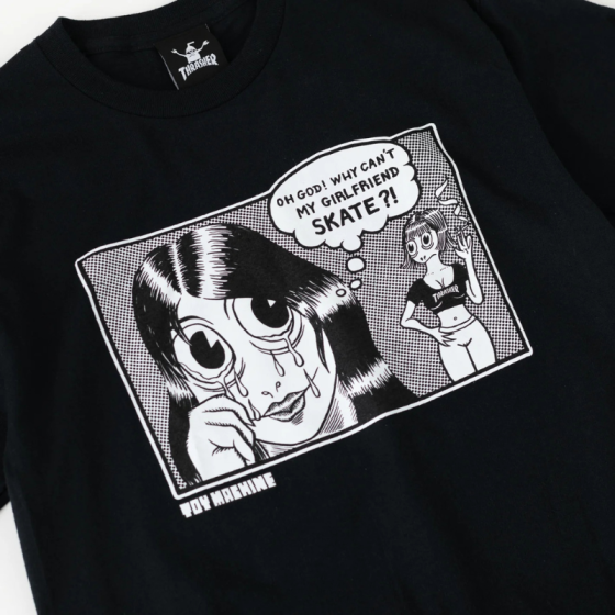 Футболка Thrasher X Toy Machine Girlfriend 311621-blk (black)