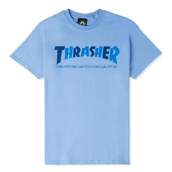 Футболка Thrasher Skate Mag Checkers 311524 (carolina blue)