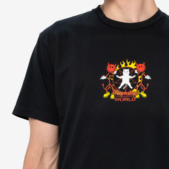 Футболка Ripndip Rindip World Tee RNDWORLD8 (vintage black) Футболка Ripndip Rindip World Tee RNDWORLD8 (vintage black)
