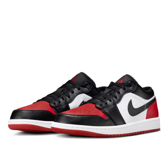 Кроссовки Jordan Air Jordan 1 Low "Bred Toe" 553558-161 (white-black-varsity red) Кроссовки Jordan Air Jordan 1 Low "Bred Toe" 553558-161 (white-black-varsity red)
