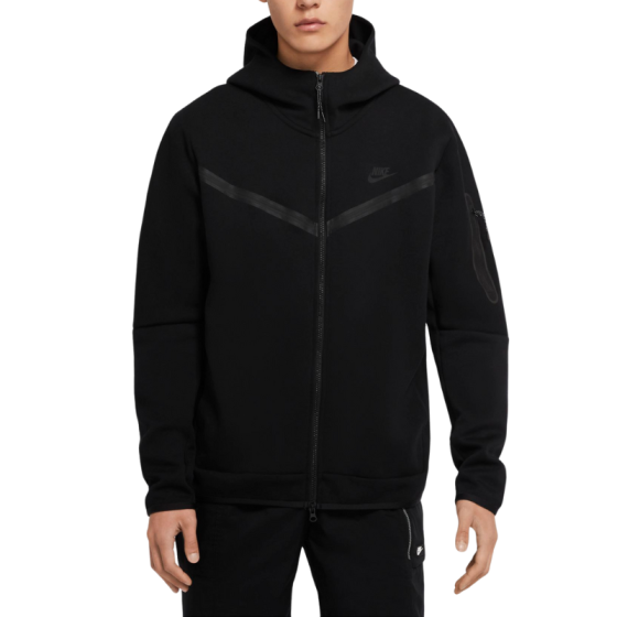Худи Nike Tech Fleece Hoodie Full-Zip CU4490-010 (black-black)
