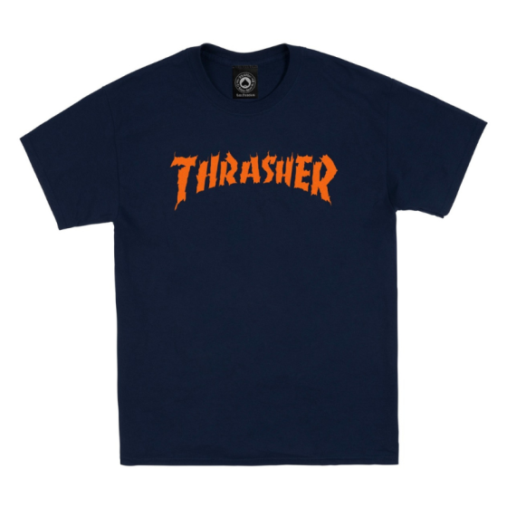 Футболка Thrasher Burn It Down 311574 (navy)