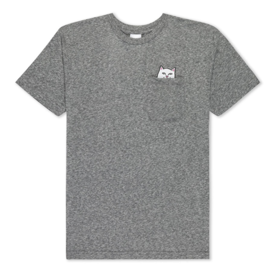 Футболка Ripndip Lord Nermal Pocket Tee RND0412W (heather grey)