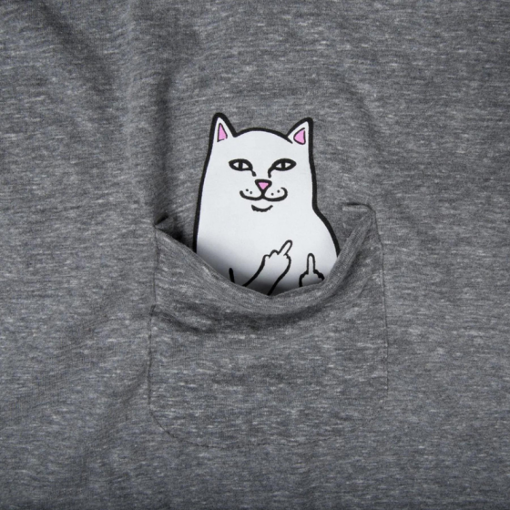 Футболка Ripndip Lord Nermal Pocket Tee RND0412W (heather grey)