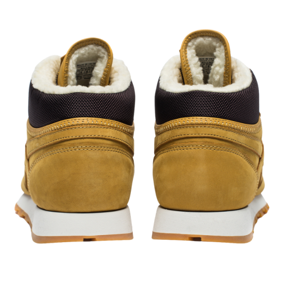 Кроссовки Reebok Classic Leather Mid Sherpa V70679 (golden wheat-brown-white)