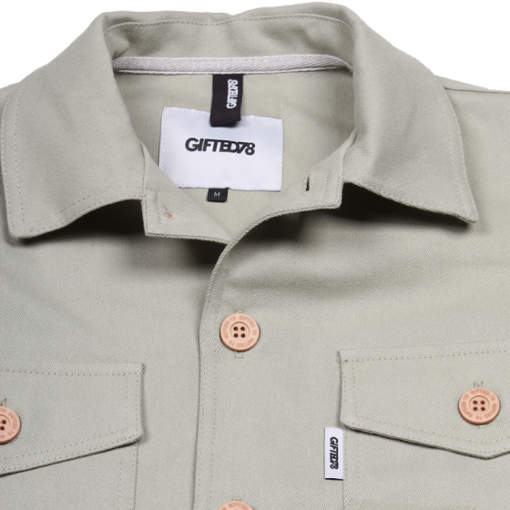 Рубашка Gifted78 Brodenim 25/718 (оливковый)
