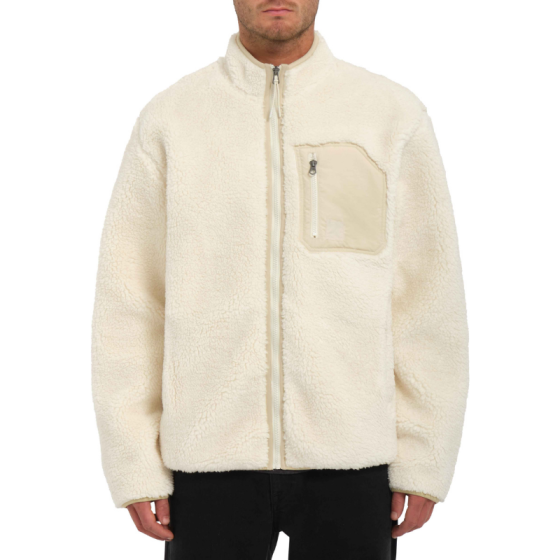 Толстовка Volcom Muzzer Fuzzar Zip A4832306DWH (dirty white)