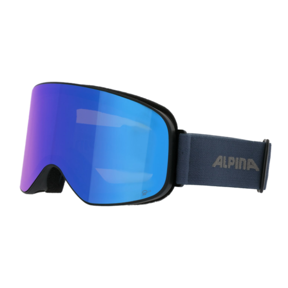 Маска Горнолыжная Alpina Slope Q-Lite A7293882 (black-dirblue matt-q-lite blue s2)