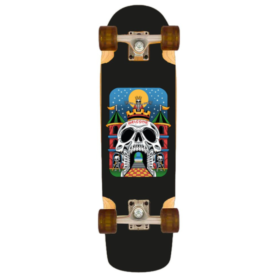 Круизер В Сборе Юнион Скейтборды Welcome Cruser un25-welcome-cmplt (black)