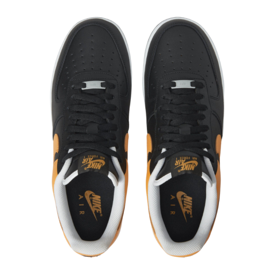 Кроссовки Nike Air Force 1 `07 FB7162-081 (black-kumquat-lt smoke grey-white)