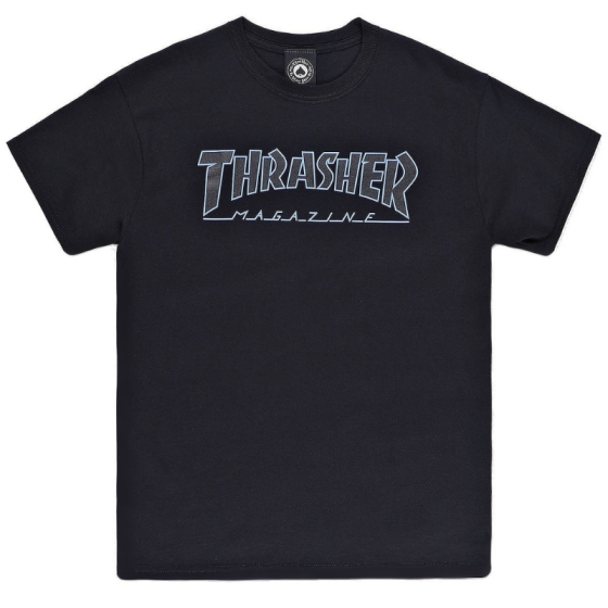 Футболка Thrasher Outlined 311172 (black-black)