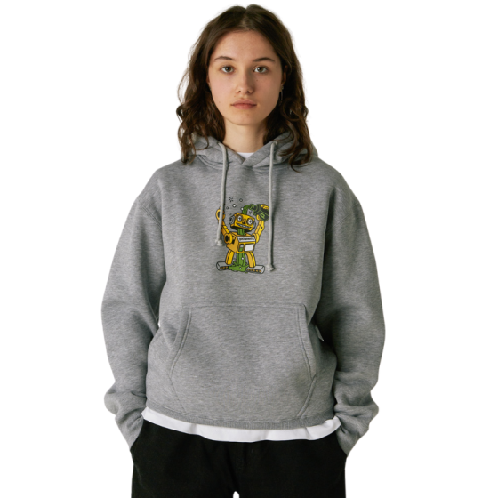 Худи Postaments Alkobot post-alkohoodhg-24 (heather grey)