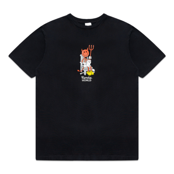 Футболка Ripndip Devilman & Nerm Tee RNDWORLD6 (vintage black)
