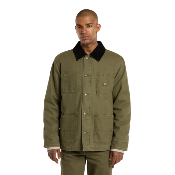 Куртка Dickies Chore Jacket Lined Canvas DK0A87O3MGR1 (military green)