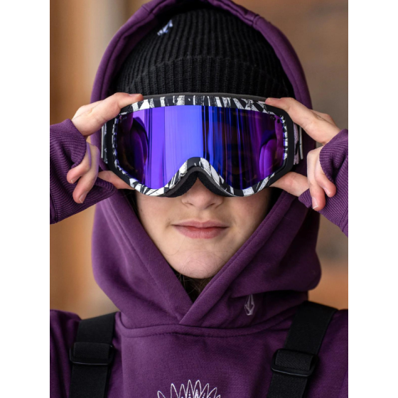 Маска Детская Горнолыжная Volcom Attunga Youth VG0923512 (op art-purple chrome)