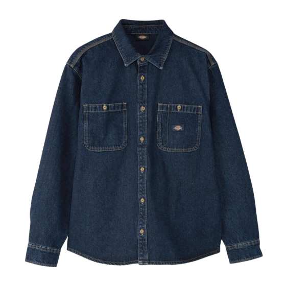 Рубашка Dickies Mechanic Denim Shirt LS DK0A87PX0DD1 (dark indigo)