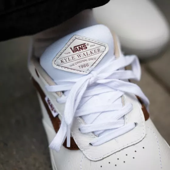 Кеды Vans Kyle Walker VN0A2Z3KYF9 (leather white-red)