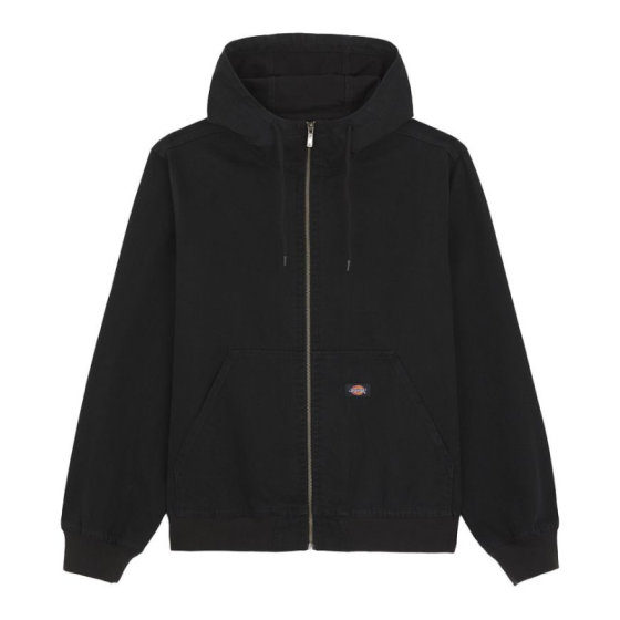 Куртка Dickies Duck Canvas Hooded Unlined Jacket DK0A4YQLC401 (stone washed black)