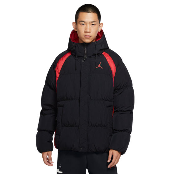 Пуховик Jordan Essential Puffer Jacket DX6596-010 (black-red)