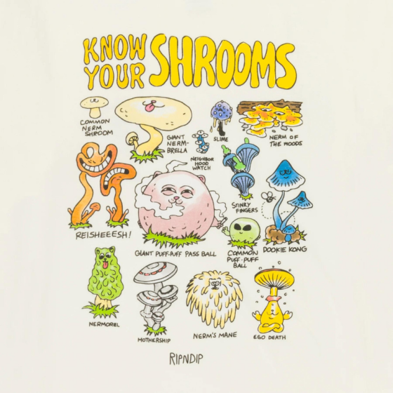 Футболка Ripndip Know Ur Shrooms Tee RND9953 (natural)