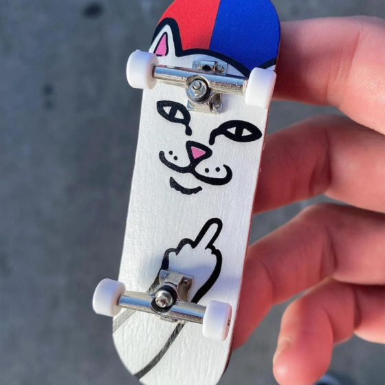 Фингерборд Ripndip Lord Nermal Mini Skateboard RND7123 (red-blue)