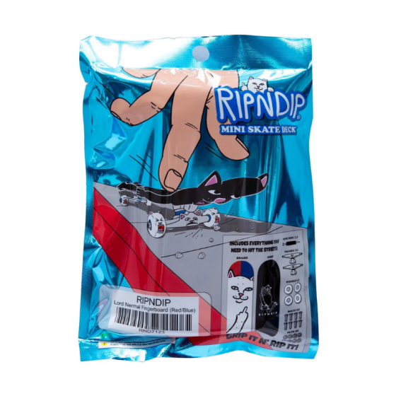 Фингерборд Ripndip Lord Nermal Mini Skateboard RND7123 (red-blue)