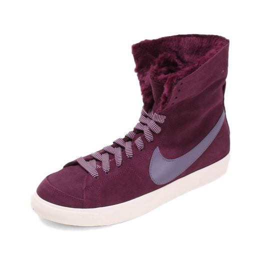Кроссовки женские Nike Wmns Blazer High Roll LTHR 538254-600 (bordeaux-dk plum)