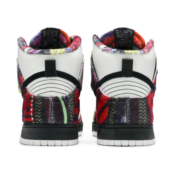 Кеды Nike SB Dunk High Premium "Huxtable" 313171-101 (white-black)