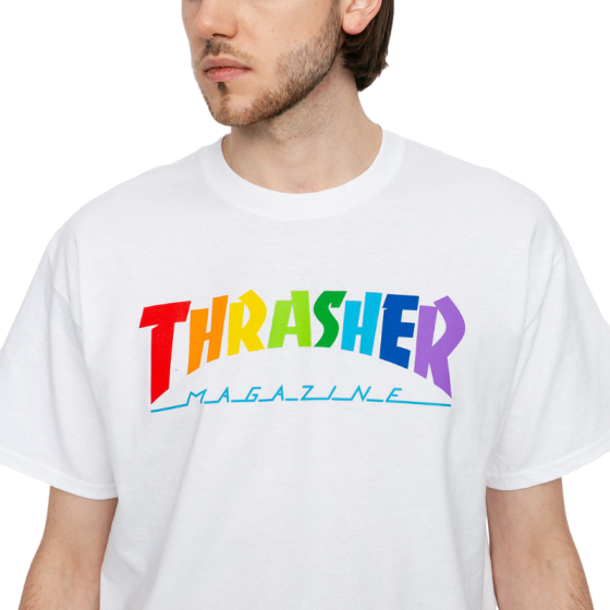 Футболка Thrasher Rainbow Mag 311520 (white)