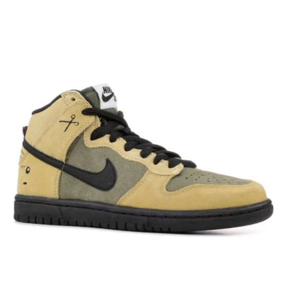 Кеды Nike SB Dunk High Premium "Chrome Ball Incident" 313171-301 (urban haze-black-barley)