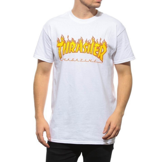 Футболка Thrasher Flame 311019 (white)
