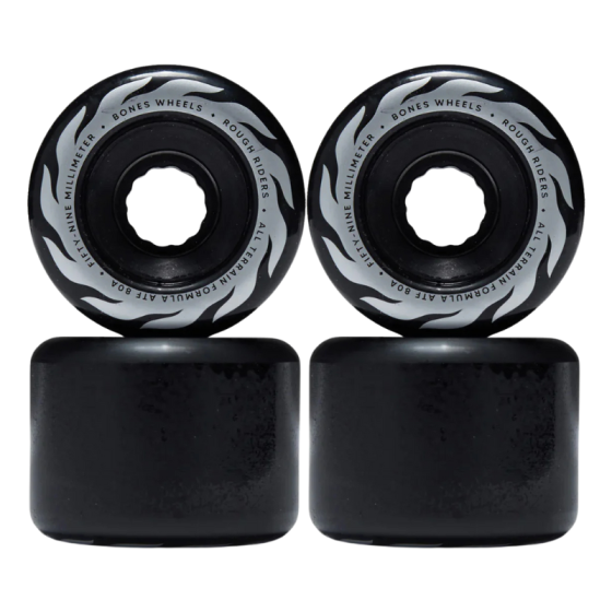 Колеса Bones All Terrain Formula Rough Riders 80A WSCPRR065980X4 (black)