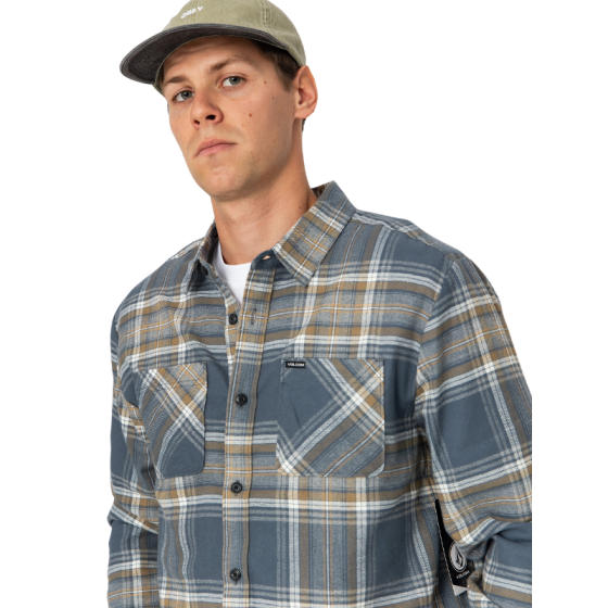 Рубашка Volcom Netastone Flannel LS A0532510DST- (dark slate)