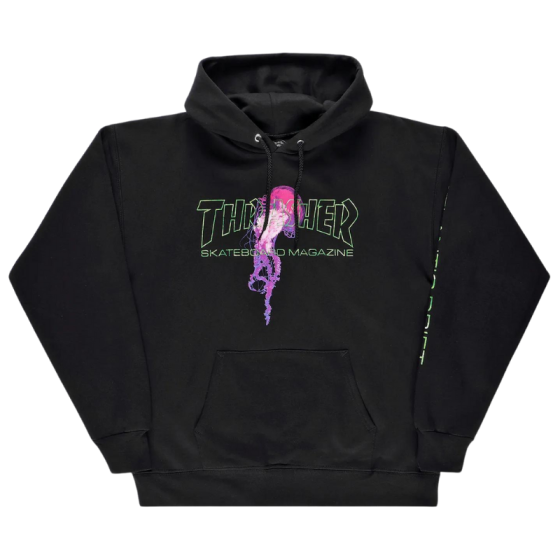Худи Thrasher Atlantic Drift Hoodie 314264 (black-green)
