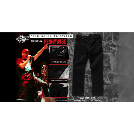 Джинсы Volcom V Ent Pennywise Denim A1932501- (black on black)