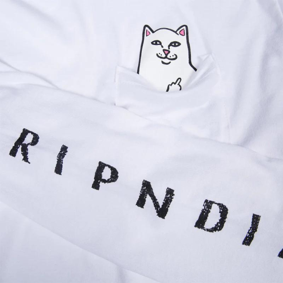Лонгслив Ripndip Lord Nermal Pocket Ls RND0427 (white)