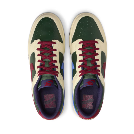 Кроссовки Nike Dunk Low Retro FV8106-361 (fir-team red-coconut milk)