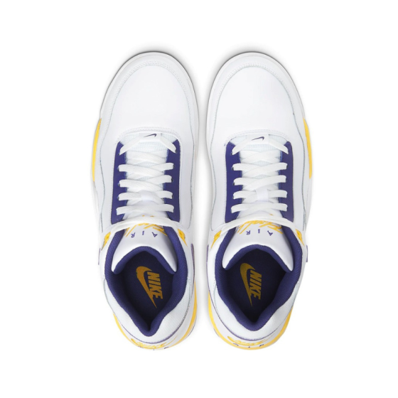 Кроссовки Nike Air Flight Legacy "Lakers" BQ4212-102 (white-purple-yellow)